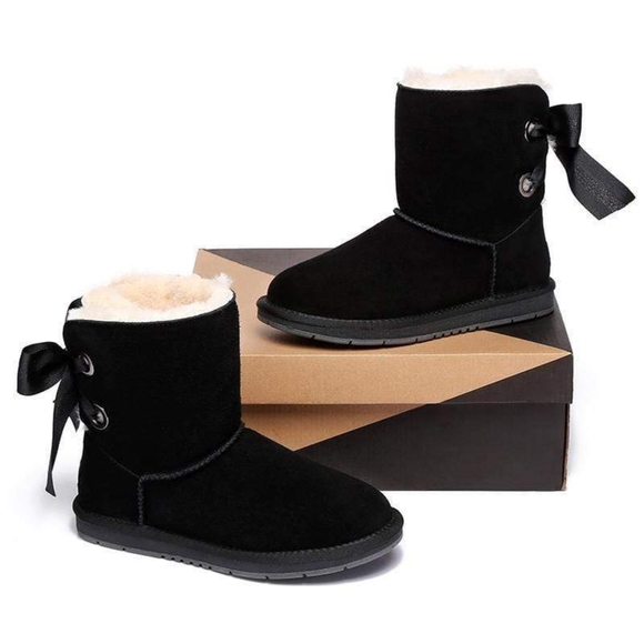 UGG Valentina Boot- Black- Size 7 - Picture 4 of 8